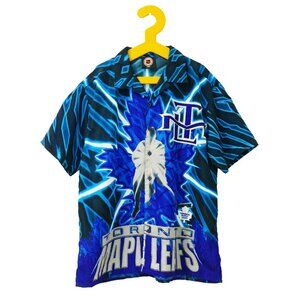 Vintage Y2K NHL Toronto Maple Leafs Camp Shirt, size L